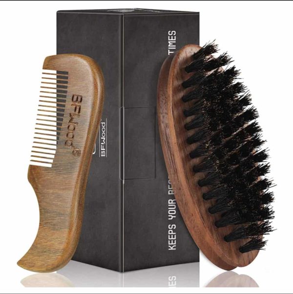 Cepillo y peine para barba